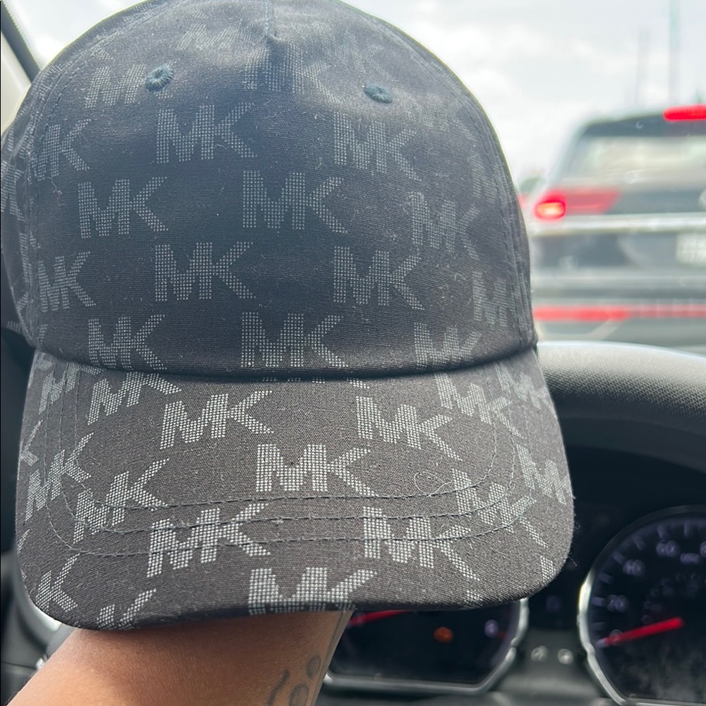 Michael Kors Charcoal Logo Baseball Cap
